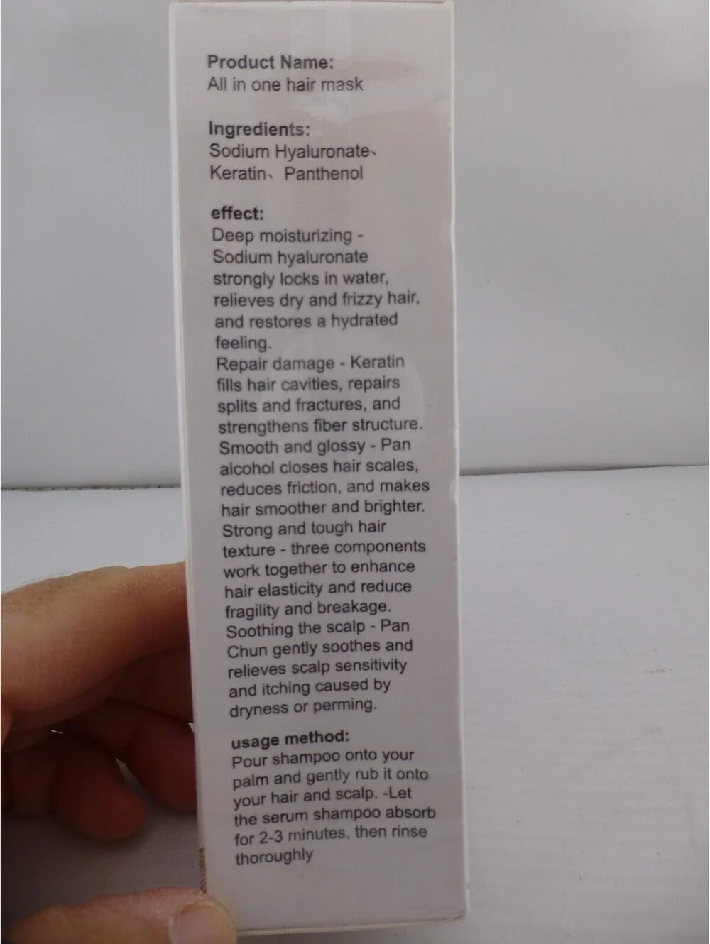 Tanp Bilas All in 1 Hair Cream Mask 100ml Deep Moisturizing Damage Repair UV Q8